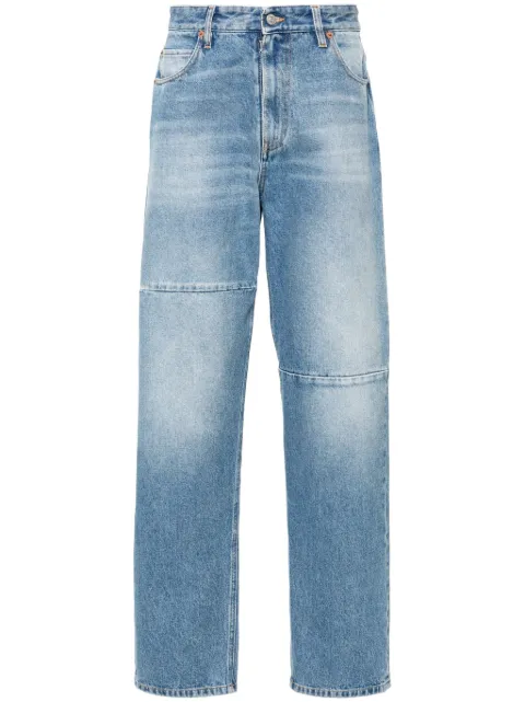 MM6 Maison Margiela panelled tapered-leg jeans Blue SH0LA0003S30589