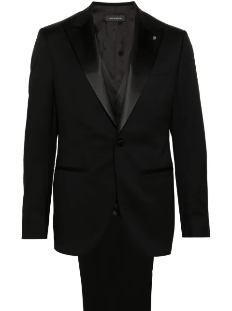 LUIGI BIANCHI MANTOVA single-breasted three-piece suit Black 340053345