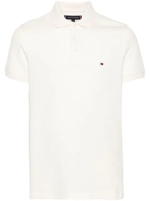 Tommy Hilfiger tipped-collar polo shirt Neutrals MW0MW34755