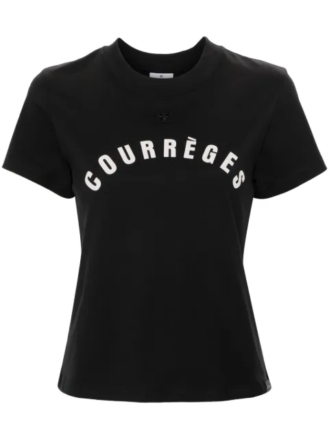 Courrèges Ac Straight cotton T-shirt Black 124JTS006JS0112