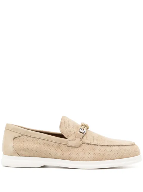 Doucal's knot-detail mesh loafers Neutrals DU3280ARTHUY106IC15