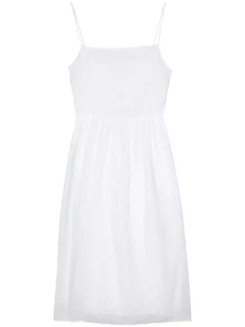 Tommy Hilfiger logo-embroidered midi dress White WW0WW41877