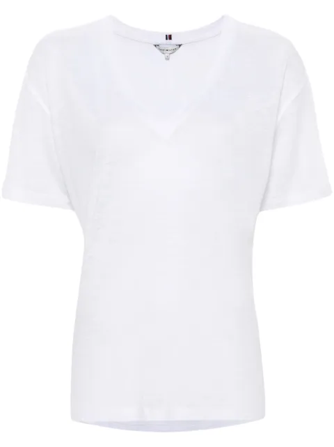Tommy Hilfiger slub-textured T-shirt White WW0WW41198