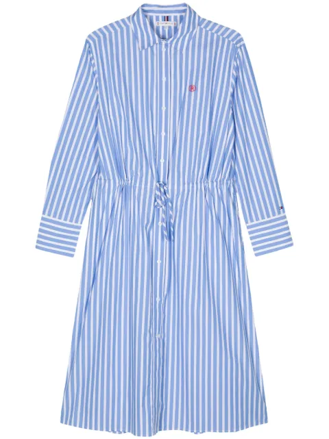 Tommy Hilfiger striped midi shirt dress Blue WW0WW41431