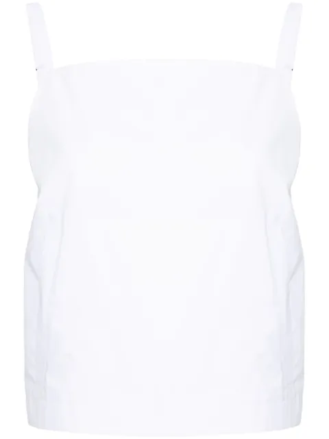 Sportmax sleeveless cotton top White 2412161012600