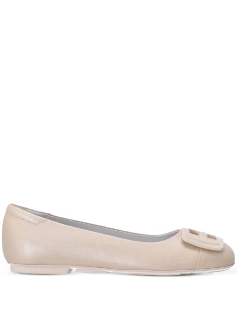 Hogan H661 patent-leather ballerina shoes Neutrals HXW6610FH80SYO