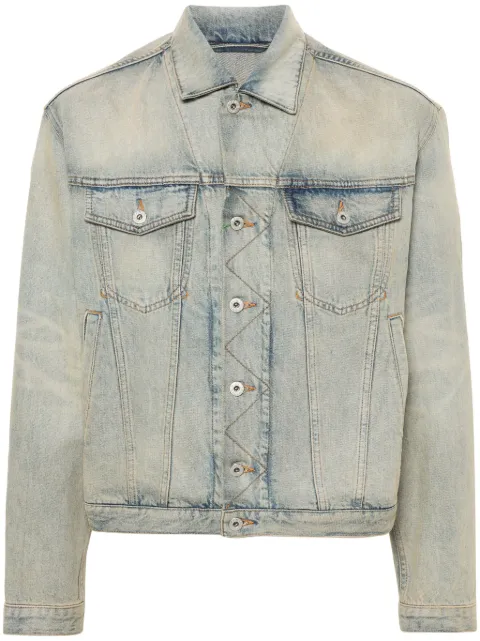 Kenzo Drawn Varsity denim jacket Blue FE55DV3026B8