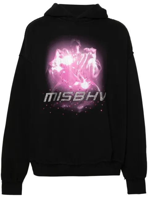 MISBHV graphic-print hoodie Black 122EX234