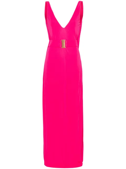 PINKO Cabreo V-neck maxi dress Pink 103167A17I