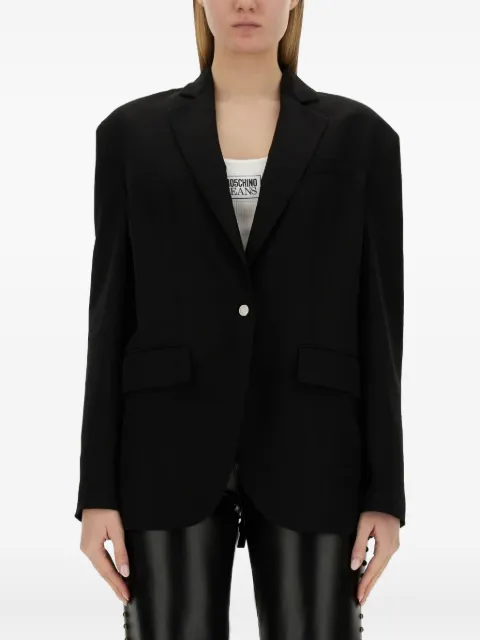 MOSCHINO JEANS button single-breasted jacket Black 05143224