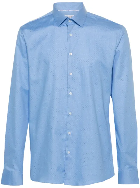 Calvin Klein dot-print cotton shirt Blue K10K112946