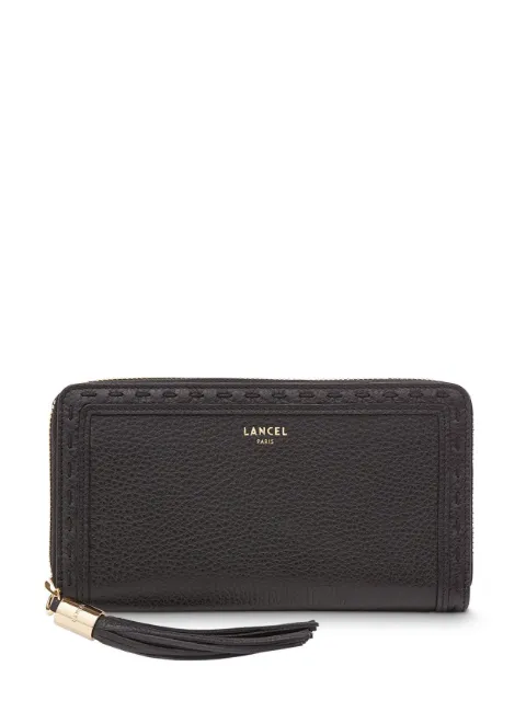 Lancel logo-stamp leather wallet Black A1011110TU