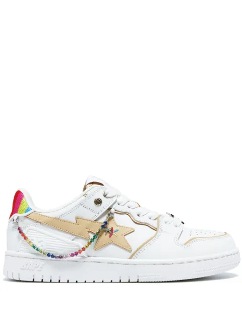 BAPY BY *A BATHING APE® Sk8 Sta leather sneakers White BPYFW22SN0094X