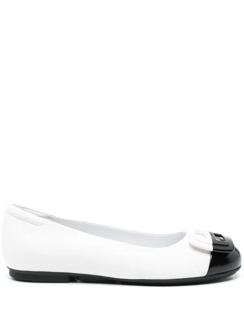 Hogan H661 leather ballerina shoes White HXW6610FH81R3M