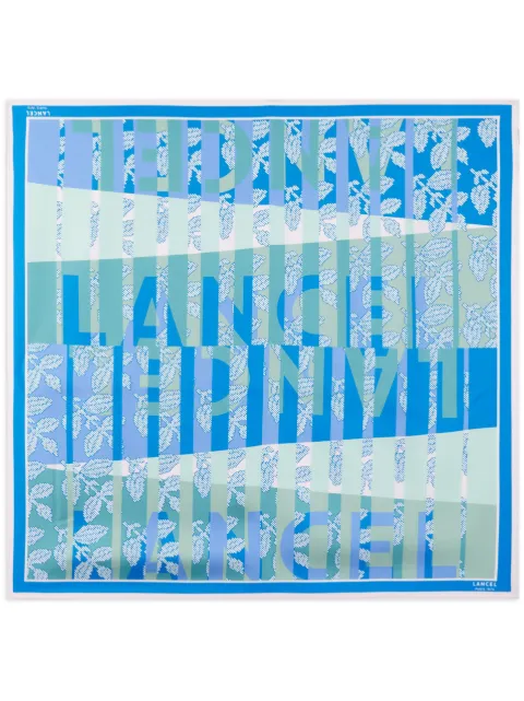 Lancel Horizon-print silk scarf Blue A129086RTU
