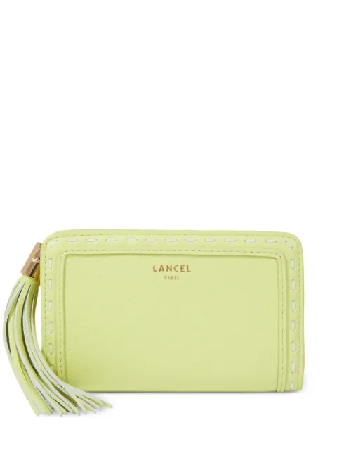 Lancel tassel zip leather wallet Yellow A11136LITU