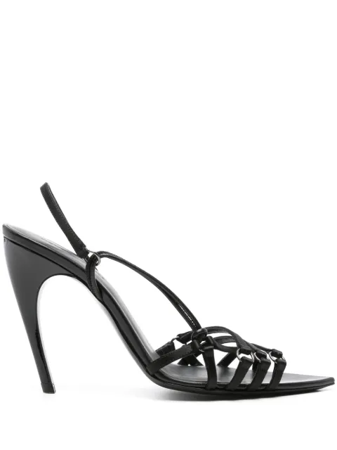 Nensi Dojaka 100mm strappy sandals Black ND24SSPCW42030A