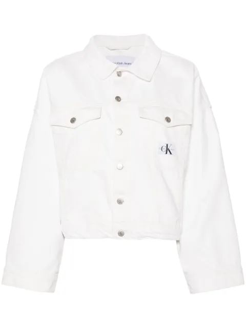 Calvin Klein Jeans button-up denim shirt jacket White J20J223430