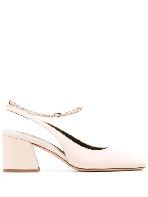 MARIA LUCA Ilaria slingback leather pumps Pink DL42002A19063