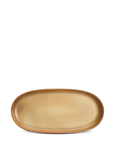 L'Objet small Terra oval plate (23cm x 15cm) Brown TA865