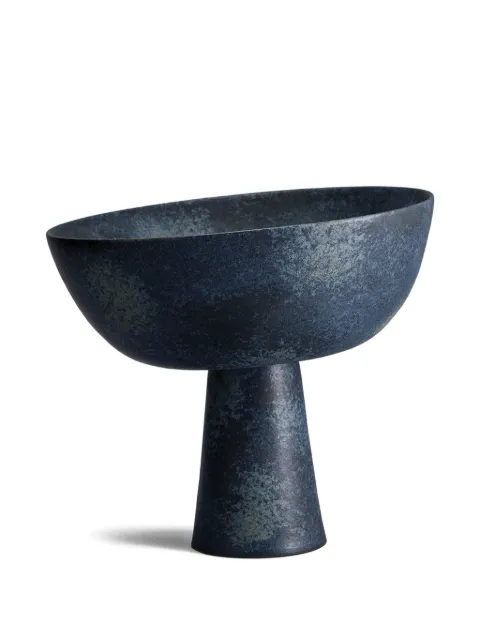L'Objet medium Terra stand bowl (29cm x 30cm) Black TA575