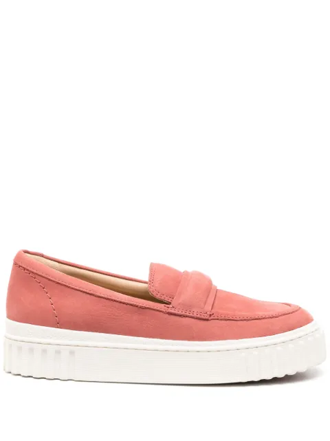Clarks Mayhill Cove nubuck loafers Pink 26176652