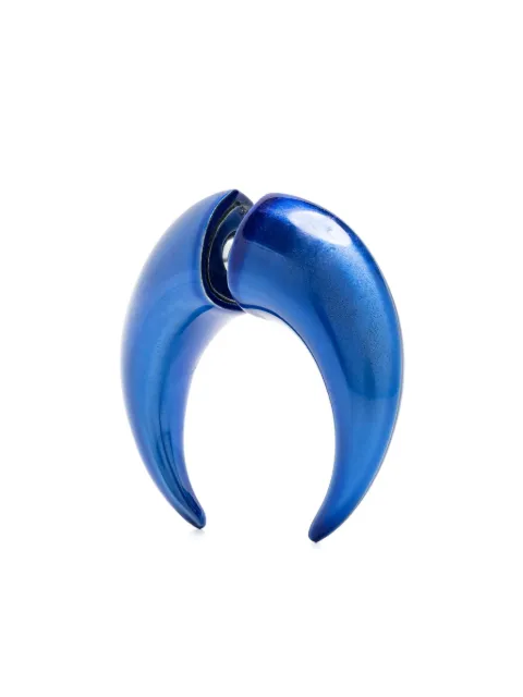 Marine Serre Shamanic Moon-shaped single earring Blue UJW017BL45