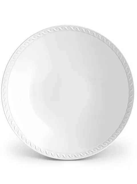 L'Objet Neptune porcelain soup plate White NP130