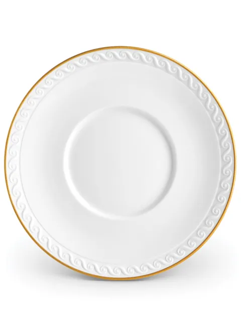 L'Objet Neptune porcelain saucer plate White NP260