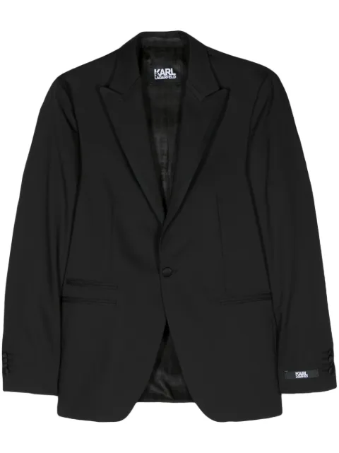 Karl Lagerfeld Peak single-breasted blazer Black 15528710543004