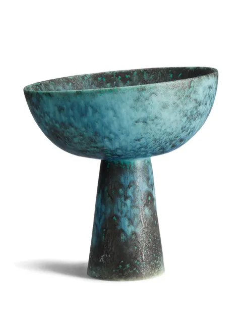 L'Objet small Terra stand bowl (20cm x 18cm) Green TA874