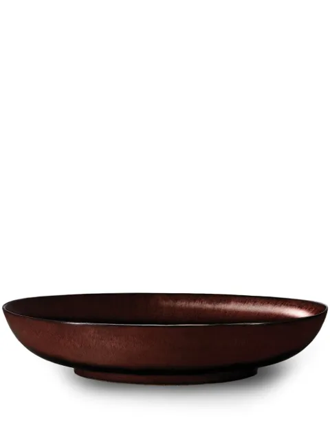 L'Objet medium Terra porcelain coupe bowl (30cm) Red TA771