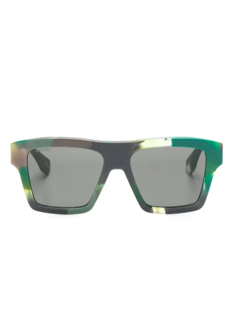 Gucci Eyewear tortoiseshell square-frame sunglasses Green 778348J0765