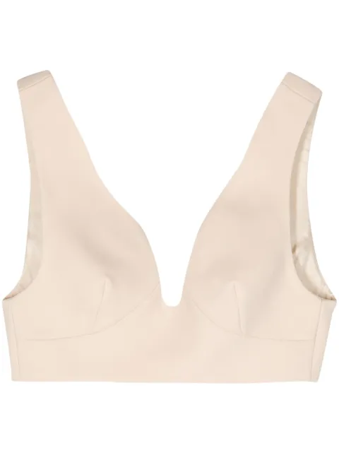 Jil Sander virgin-wool brallete top Neutrals J01ZZ0104J41389