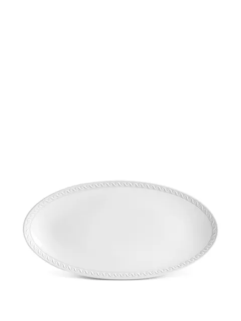 L'Objet small Neptune oval serveware (53cm x 30cm) White NP165