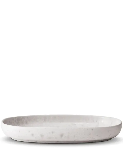 L'Objet small Terra porcelain platter (3cm x 23cm) White TA164