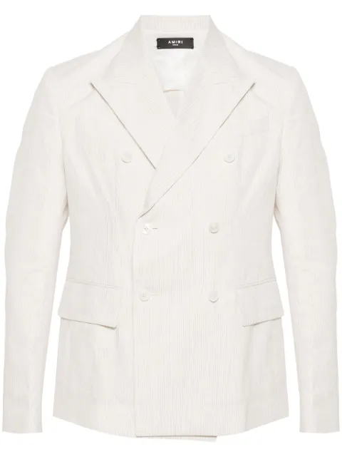 AMIRI metallic-threading blazer Neutrals AMSUJT1002