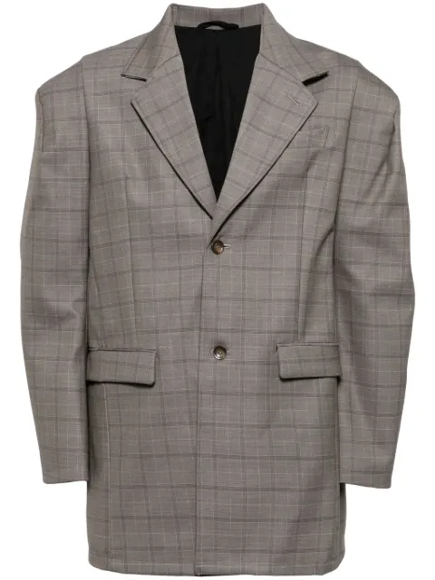 Doublet shoulder-padded wool blazer Brown 24SS12JK62