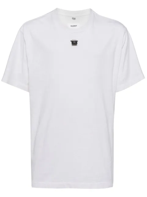 Doublet SD Card-appliqué cotton T-shirt White 24SS34CS314