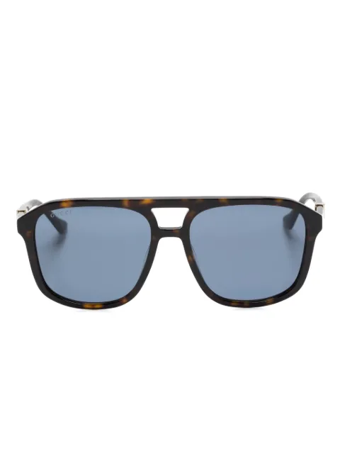 Gucci Eyewear tortoiseshell navigator-frame sunglasses Brown GG1494S002