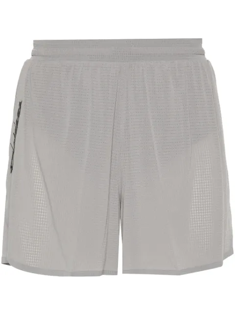 Y-3 checked running shorts Grey IV5636