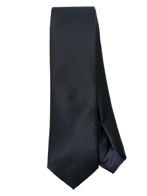 Tagliatore pointed-tip satin tie Blue A10003UPER0201254