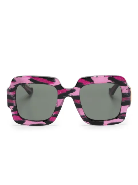Gucci Eyewear Double-G oversize-frame sunglasses Purple 778267J0740
