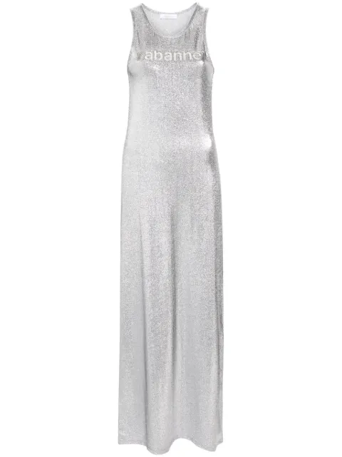 Rabanne metallic-finish sleeveless dress Silver 24PJRO750VI0261