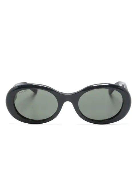 Gucci Eyewear oval-frame sunglasses Black 778136J0740