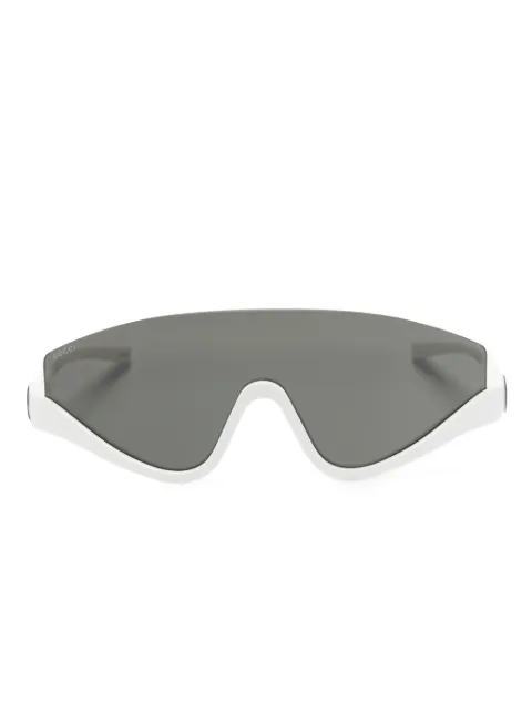 Gucci Eyewear Interlocking G shield-frame sunglasses White 779493J1691