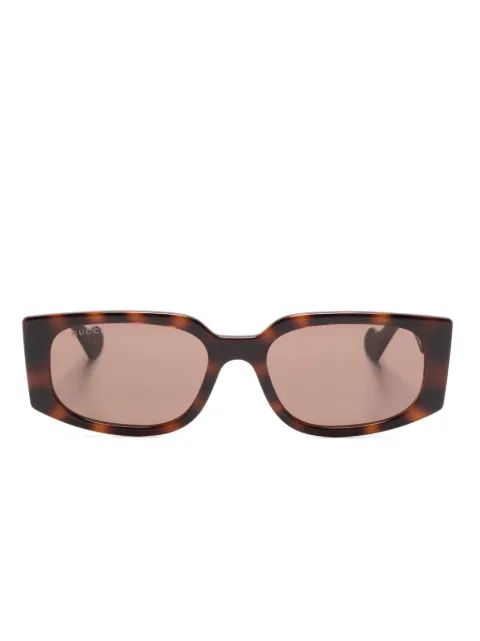 Gucci Eyewear Double G rectangle-frame sunglasses Brown GG1534S