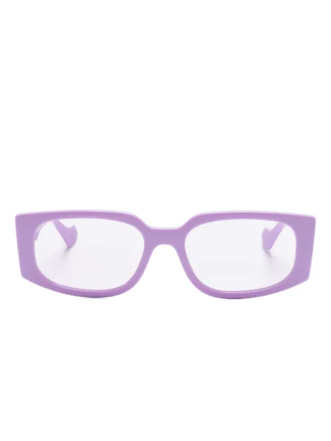 Gucci Eyewear Double G rectangle-frame sunglasses Purple GG1534S