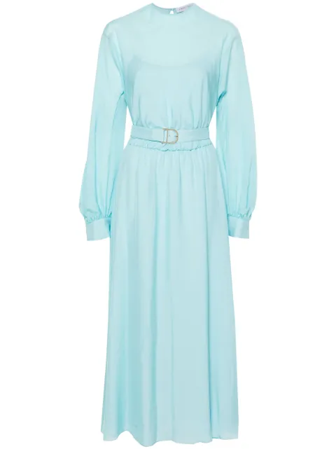 Raquel Diniz Marta chiffon midi dress Blue 5M00006NU00008