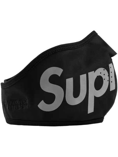 Supreme logo windstopper face mask Black SU221